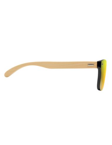 Gafas de sol Split con patillas de bambú y lentes espejo PERSONALIZABLE