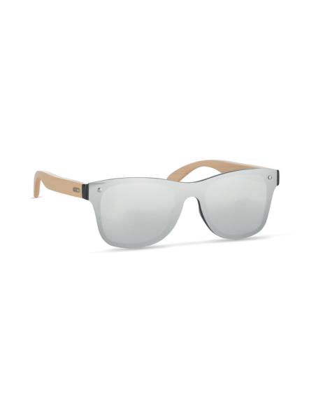 Gafas de sol Split con patillas de bambú y lentes espejo PERSONALIZABLE