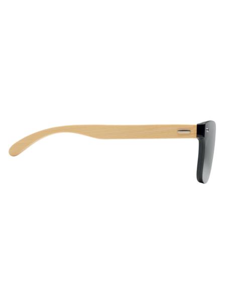 Gafas de sol Split con patillas de bambú y lentes espejo PERSONALIZABLE