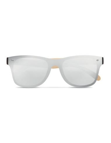 Gafas de sol Split con patillas de bambú y lentes espejo PERSONALIZABLE
