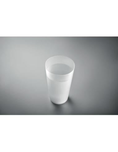 Vaso de PP Guwahati reutilizable full color 500ml PERSONALIZABLE