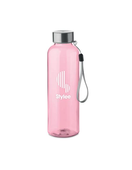 Botella agua reutilizable RPET León tapa acero inox sin BPA 500ml PERSONALIZABLE