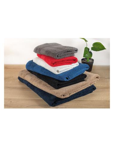 Toalla de algodón orgánico Stockton 360g/m2 140x70cm PERSONALIZABLE