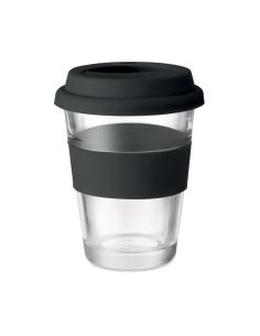 Vaso de cristal Liverpool con tapa y banda de silicona sin BPA 350ml PERSONALIZABLE 2