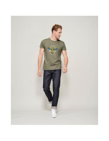 Camiseta hombre PIONEER MEN algodón orgánico 175g/m2 colores PERSONALIZABLE