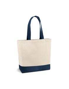 Bolsa de lona de algodón 280g/m2 Durban con asas en color y bolsillo interior PERSONALIZABLE 2