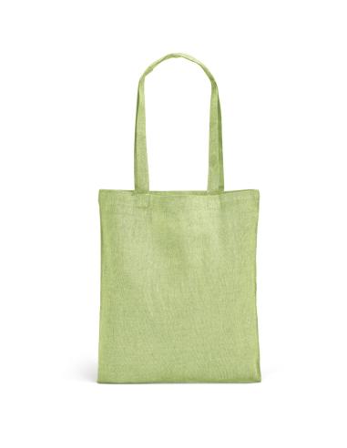 Bolsa de tela Sheffield de algodón reciclado 140g/m2 asas largas PERSONALIZABLE