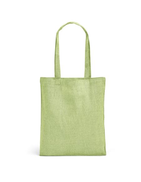 Bolsa de tela Sheffield de algodón reciclado 140g/m2 asas largas PERSONALIZABLE