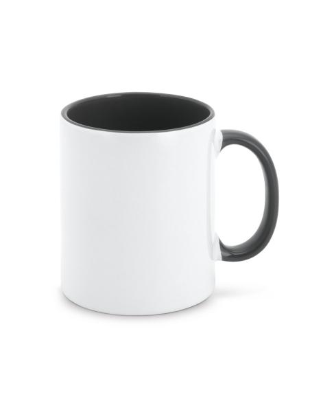 Taza cerámica Móstoles especial sublimación asas colores 350ml PERSONALIZABLE
