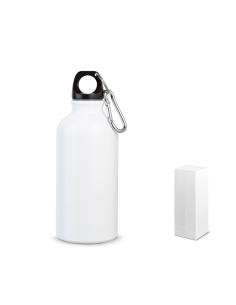 Botella agua de aluminio Tuhelj con mosquetón especial sublimación sin BPA 400ml PERSONALIZABLE