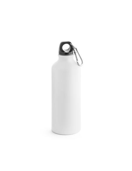 Botella agua de aluminio Eastbourne con mosquetón acabado mate sin BPA 550ml PERSONALIZABLE
