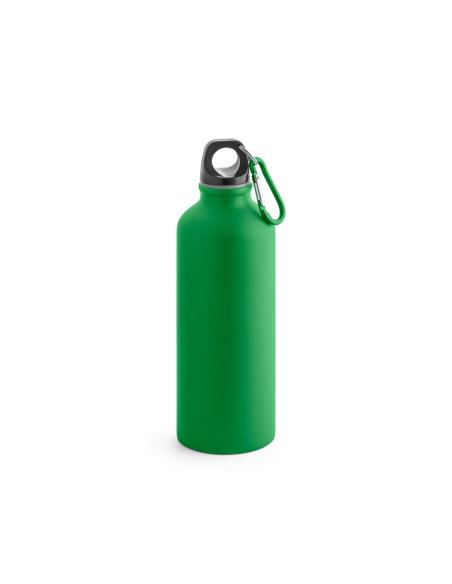 Botella agua de aluminio Eastbourne con mosquetón acabado mate sin BPA 550ml PERSONALIZABLE