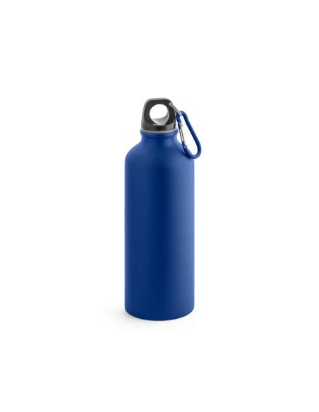 Botella agua de aluminio Eastbourne con mosquetón acabado mate sin BPA 550ml PERSONALIZABLE