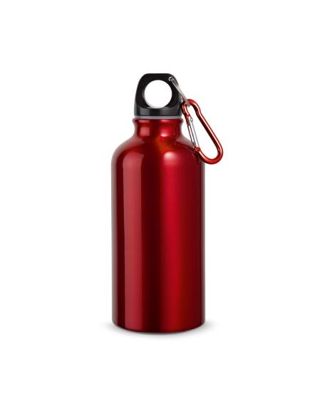Botella agua de aluminio Thane con mosquetón sin BPA 400ml PERSONALIZABLE