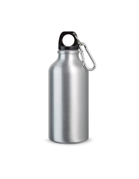 Botella agua de aluminio Thane con mosquetón sin BPA 400ml PERSONALIZABLE