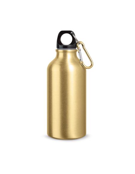 Botella agua de aluminio Thane con mosquetón sin BPA 400ml PERSONALIZABLE