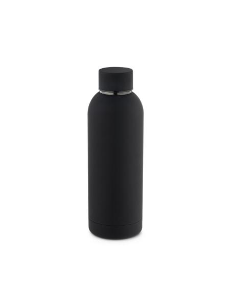 Botella agua de acero inoxidable Shepparton doble capa con acabado de goma sin BPA 550ml PERSONALIZABLE