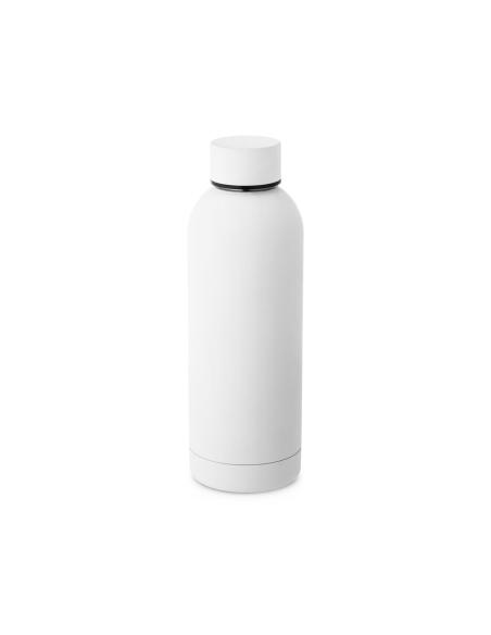 Botella agua de acero inoxidable Shepparton doble capa con acabado de goma sin BPA 550ml PERSONALIZABLE