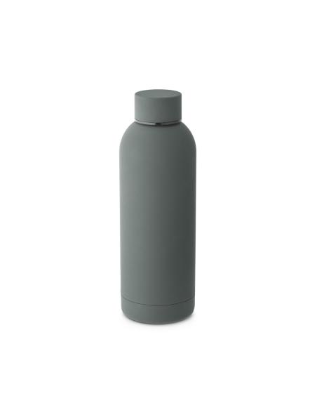 Botella agua de acero inoxidable Shepparton doble capa con acabado de goma sin BPA 550ml PERSONALIZABLE