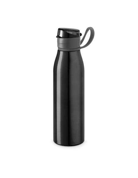 Botella agua de aluminio Seoul con tapa y asa de AS sin BPA 650ml PERSONALIZABLE