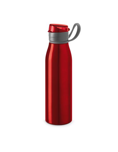 Botella agua de aluminio Seoul con tapa y asa de AS sin BPA 650ml PERSONALIZABLE