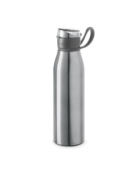 Botella agua de aluminio Seoul con tapa y asa de AS sin BPA 650ml PERSONALIZABLE