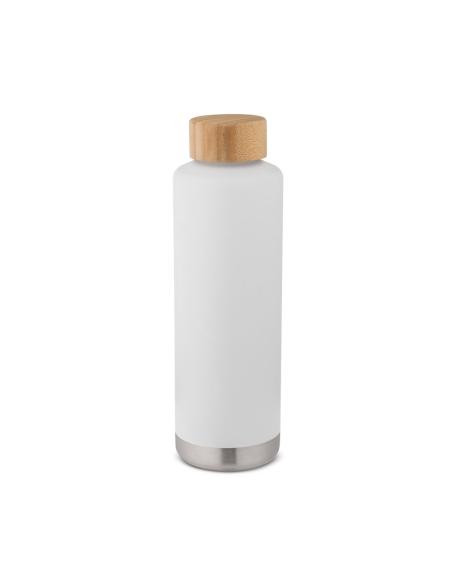 Botella agua de acero inoxidable Bulgaria doble capa con tapa de bambú sin BPA 640ml PERSONALIZABLE