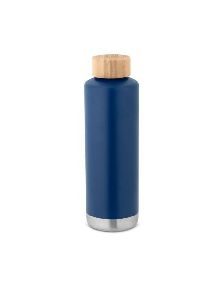 Botella agua de acero inoxidable Bulgaria doble capa con tapa de bambú sin BPA 640ml PERSONALIZABLE