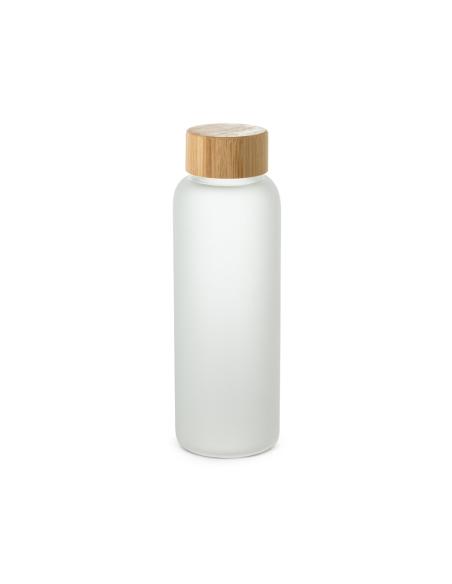 Botella de cristal mate Gospic con tapa de bambú sin BPA 500ml PERSONALIZABLE