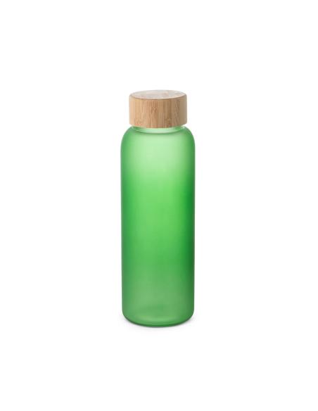 Botella de cristal mate Gospic con tapa de bambú sin BPA 500ml PERSONALIZABLE