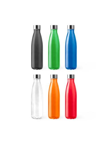 Botella de cristal Ingenio con tapa de acero inoxidable sin BPA colores 650ml PERSONALIZABLE
