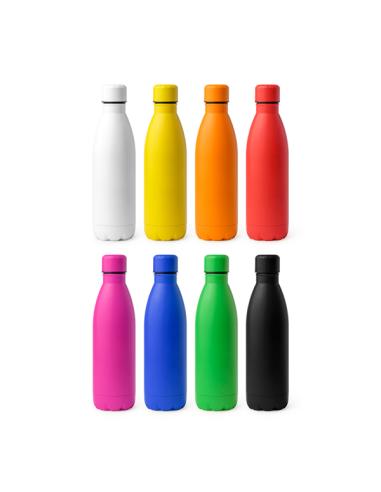 Botella agua de acero inoxidable Argual sin BPA 790ml colores mate PERSONALIZABLE