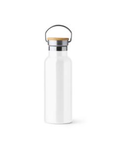 Botella agua de acero inoxidable Tazacorte doble capa tapa bambú 500ml PERSONALIZABLE