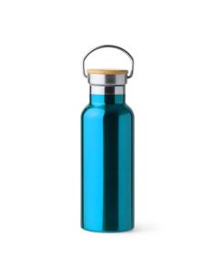 Botella agua de acero inoxidable Tazacorte doble capa tapa bambú 500ml PERSONALIZABLE 2
