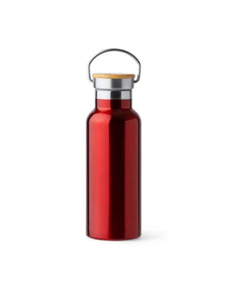 Botella agua de acero inoxidable Tazacorte doble capa tapa bambú 500ml PERSONALIZABLE