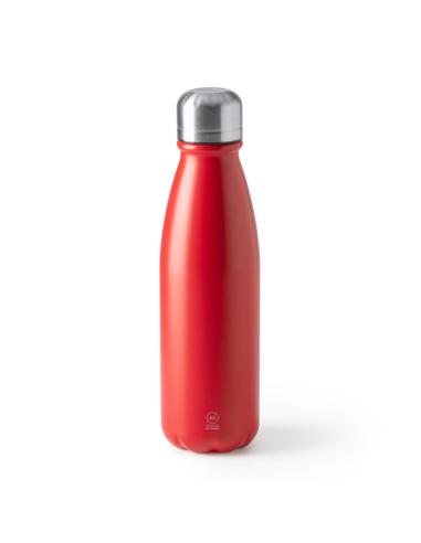 Botella agua de aluminio reciclado Frontera con tapón de acero inox sin BPA 550ml PERSONALIZABLE
