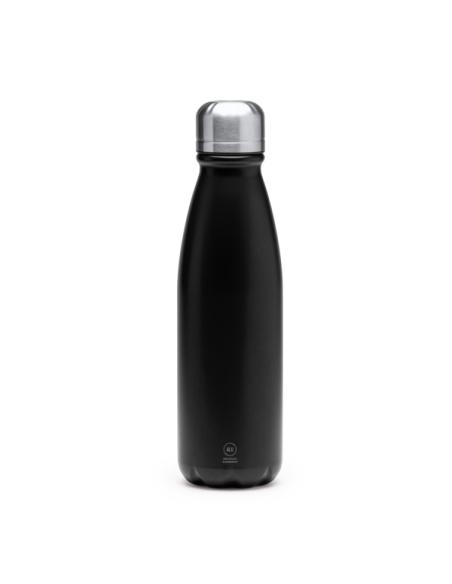 Botella agua de aluminio reciclado Frontera con tapón de acero inox sin BPA 550ml PERSONALIZABLE