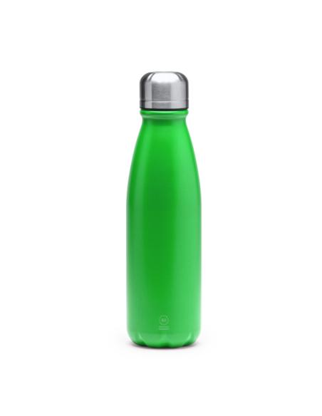 Botella agua de aluminio reciclado Frontera con tapón de acero inox sin BPA 550ml PERSONALIZABLE