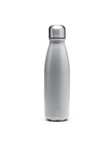 Botella agua de aluminio reciclado Frontera con tapón de acero inox sin BPA 550ml PERSONALIZABLE