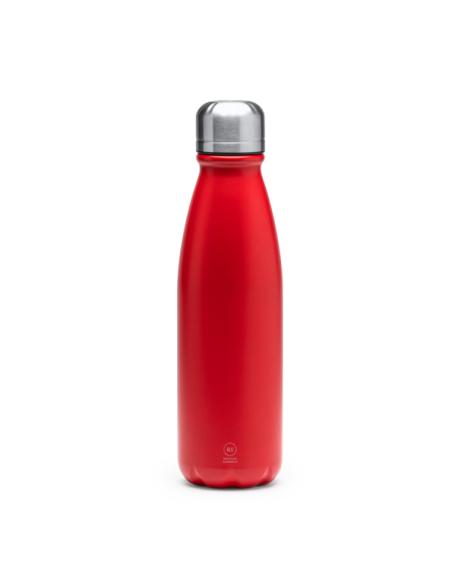 Botella agua de aluminio reciclado Frontera con tapón de acero inox sin BPA 550ml PERSONALIZABLE