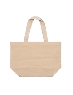 Bolsa de tela Garafía canvas reciclado 330g/m2 beige asas largas PERSONALIZABLE