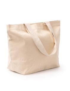 Bolsa de tela Garafía canvas reciclado 330g/m2 beige asas largas PERSONALIZABLE 2