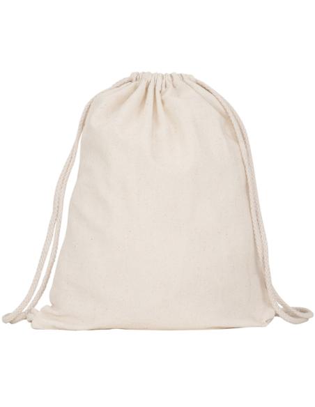 Bolsa de tela Betancuria algodón con cuerdas 140g/m2 natur PERSONALIZABLE