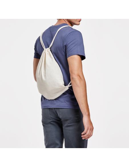 Bolsa de tela Betancuria algodón con cuerdas 140g/m2 natur PERSONALIZABLE