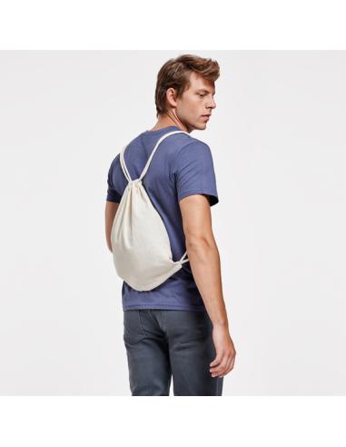 Bolsa de tela Betancuria algodón con cuerdas 140g/m2 natur PERSONALIZABLE
