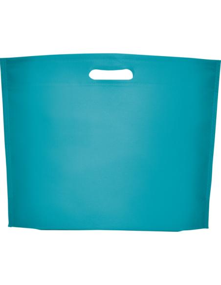 Bolsa de non-woven Taco 80g/m2 asas troqueladas y fuelle en la base colores PERSONALIZABLE