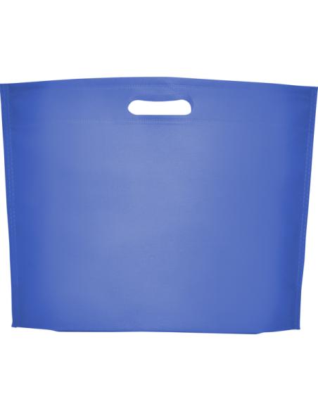 Bolsa de non-woven Taco 80g/m2 asas troqueladas y fuelle en la base colores PERSONALIZABLE