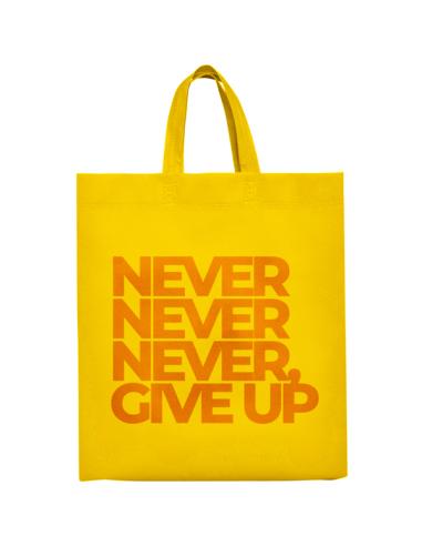 Bolsa de non-woven Pájara 100g/m2 asas cortas con fuelle colores PERSONALIZABLE