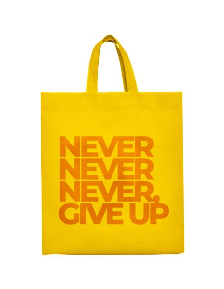Bolsa de non-woven Pájara 100g/m2 asas cortas con fuelle colores PERSONALIZABLE