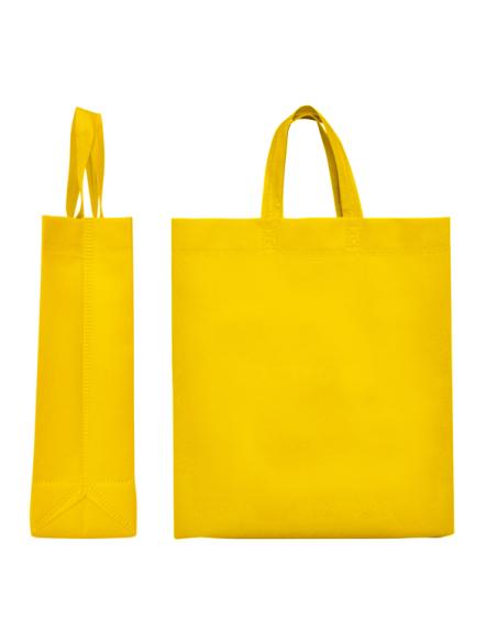 Bolsa de non-woven Pájara 100g/m2 asas cortas con fuelle colores PERSONALIZABLE